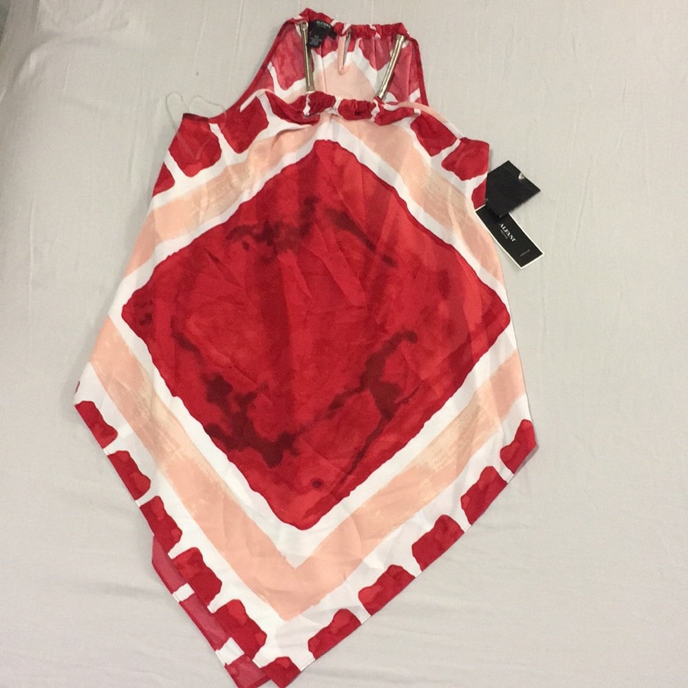 ✨🆕♥️ Alfani Petite Painted Shapes Top NWT